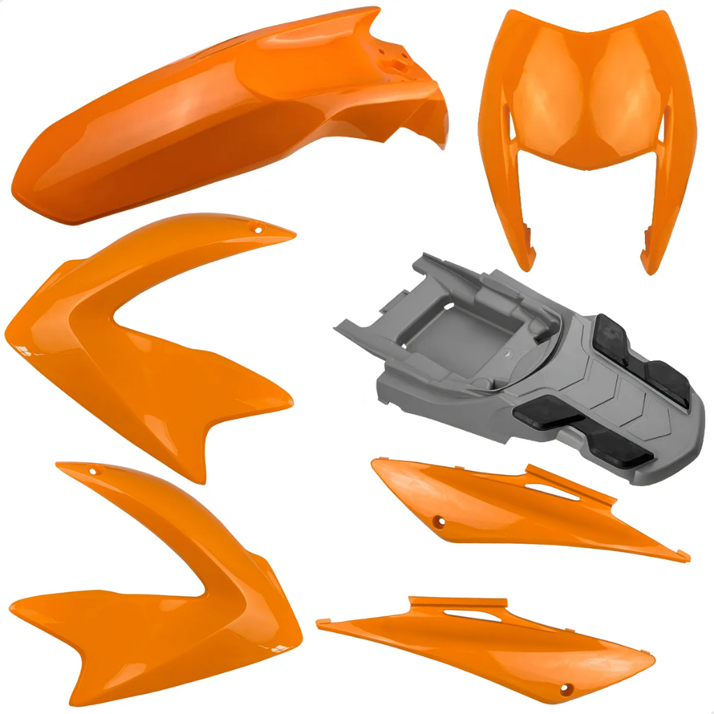 Kit Carenagem Moto Bros 150 2009 2010 Laranja Canoa Plástico Nxr150 Honda Modelo Original Ks Es Esd
