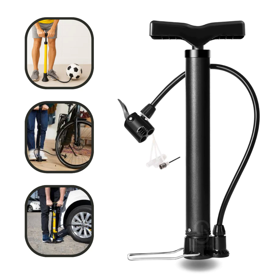 Bomba De Ar Encher Pneu Bicicleta Bola Moto Piscina Balão Forte Compacta e Leve