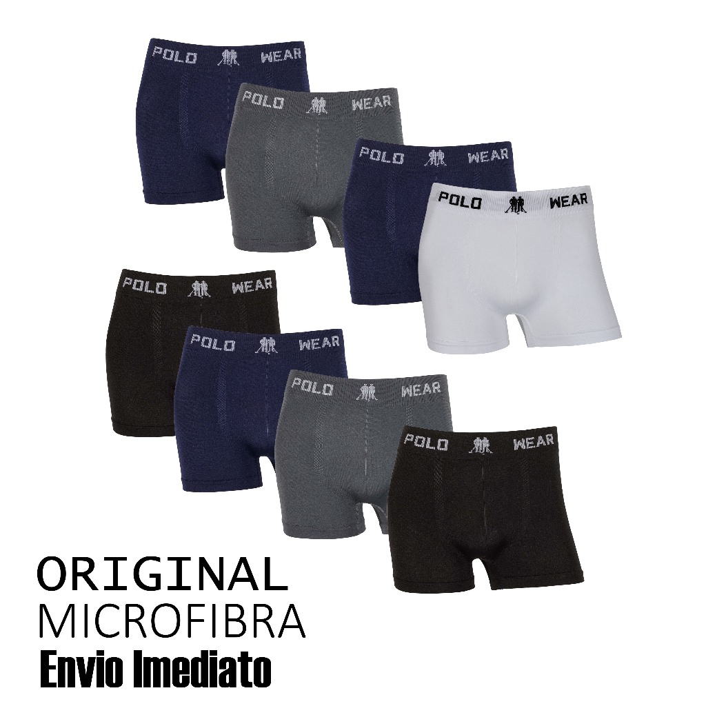 Kit 4 ou 8 cuecas Polo Wear Original  Boxer em Oferta na Shopee