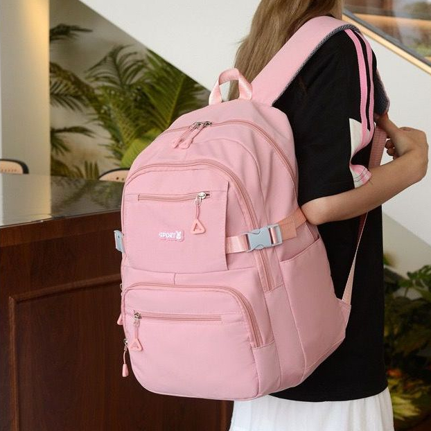 【Oferta Relâmpago da Loja】Mochila Bolsa Media Feminina  Escolar-Trabalho-Viagem Impermeavel em Oferta na Shopee