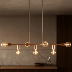 Luminária de teto Pendente Jabuticaba 7 Lâmpadas 1,2m de cabo - Moderno Industrial metal