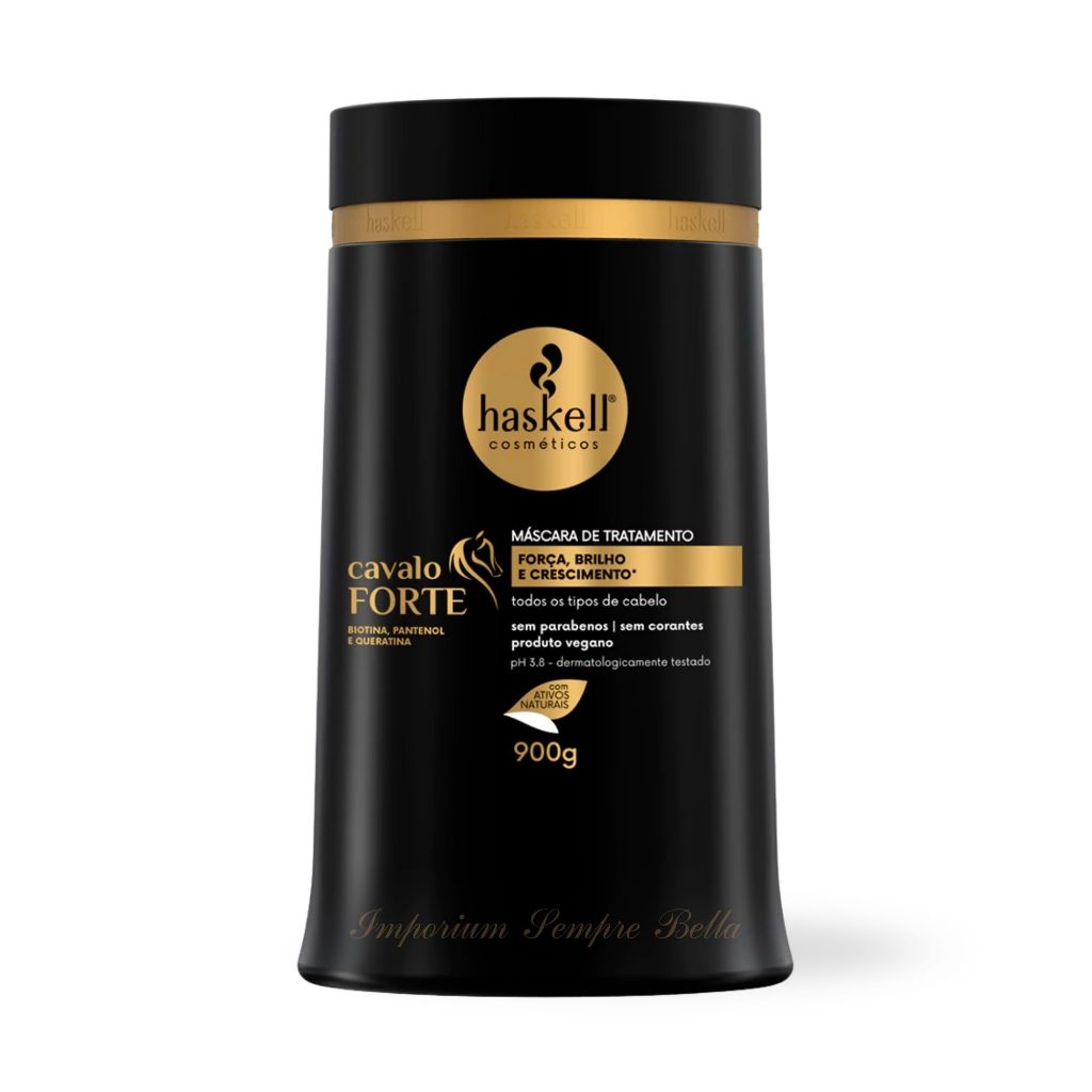Máscara Cavalo Forte Haskell 900g | Força, Crescimento, Brilho