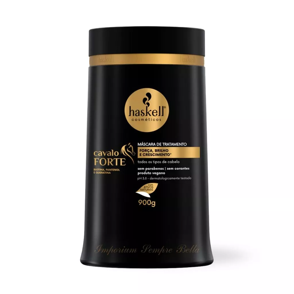 Máscara Cavalo Forte Haskell 900g | Força, Crescimento, Brilho