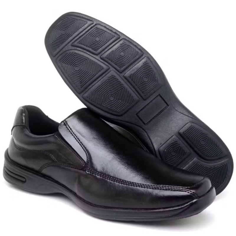 Sapato Confort masculino Couro Legítimo