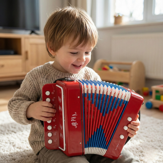 Sanfona Arcordeão Gaita Botões Teclado Infantil Montessori brinquedo educativo em Oferta na Shopee