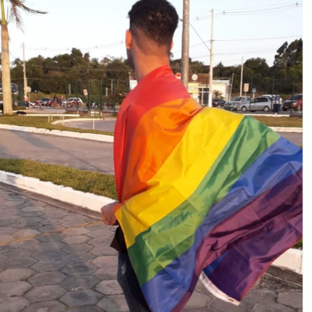 Capa Bandeira LGBT Arco Iris Gay Homossexual Carnaval Várias Cores Envio Imediato em Oferta na Shopee