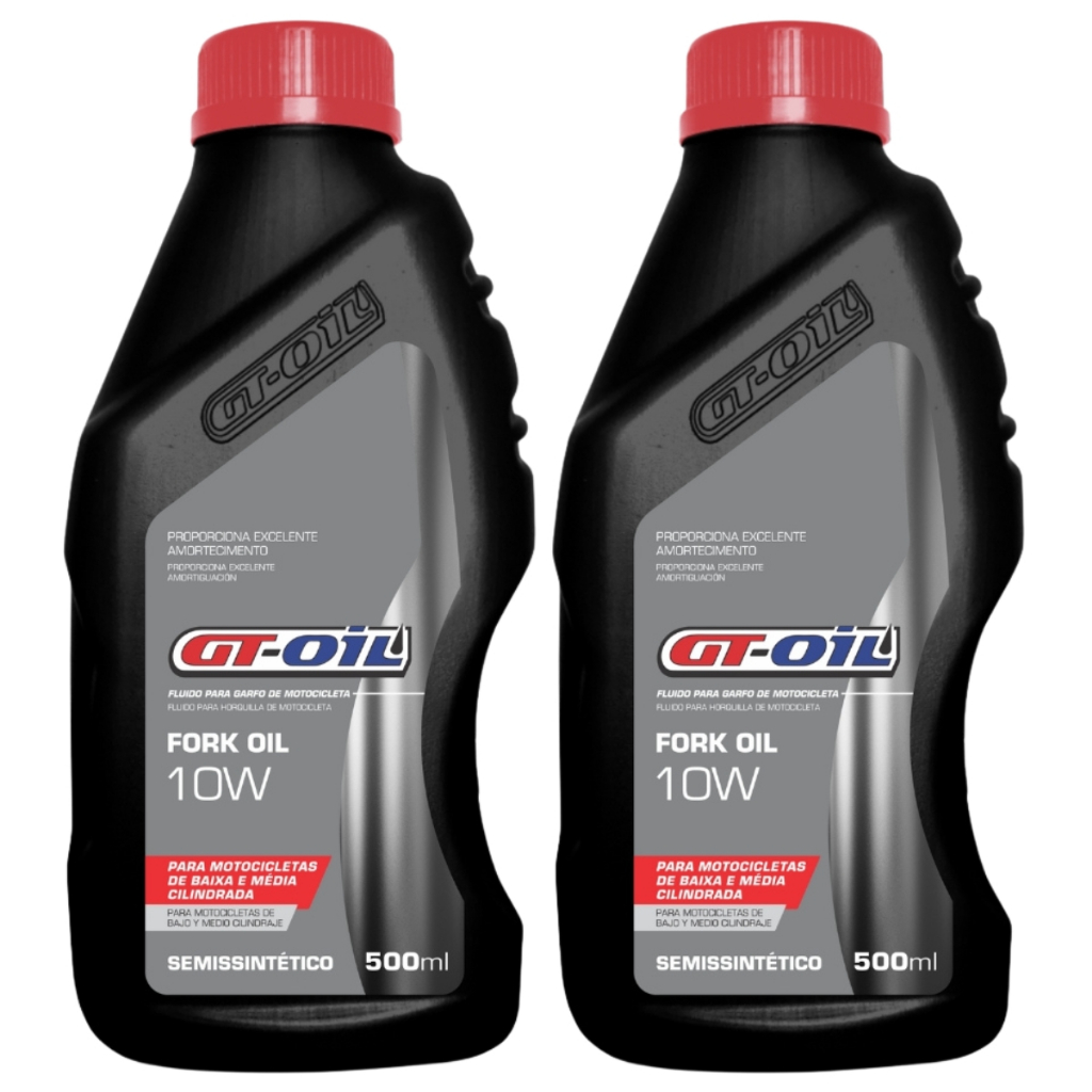 Kit 2 Óleo Suspensão De Bengala 10w Gt Oil Fork oil 500ml em Oferta na Shopee