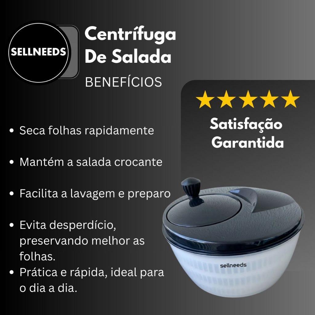 Detalhes do Centrífuga De Salada Secador Verduras  Manual 4 Litros