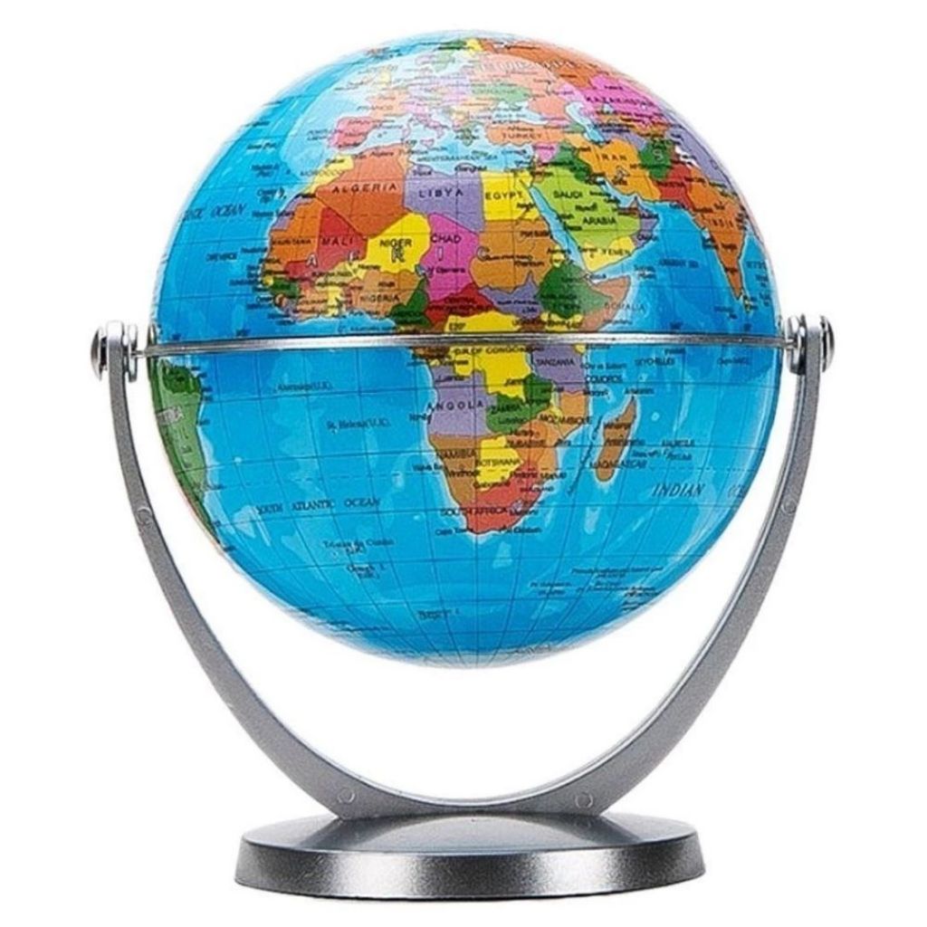 Globo Terrestre Giratório 360° de Mesa – Mapa Mundi Decorativo para Quarto, Sala e Escritório em Oferta na Shopee