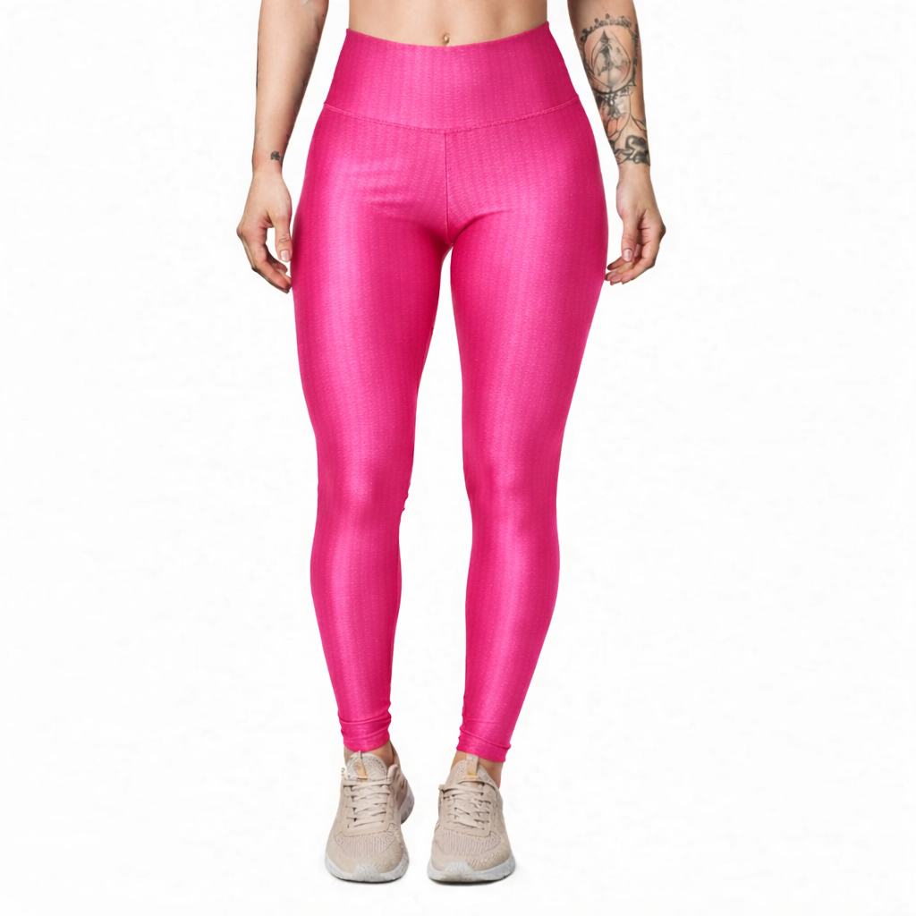 Calça Legging Feminina Poliamida Powerful 3D Cintura Alta para Academia e Treino