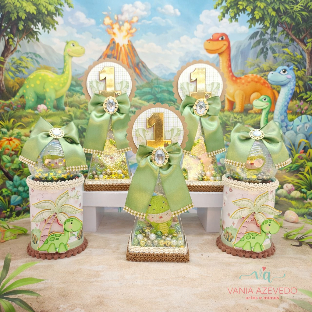 Kit Festa Luxo Dino Baby Personalizados I Lembrancinhas I Festas I Caixinhas I Aniversários I Caixa Pirâmide Acetato