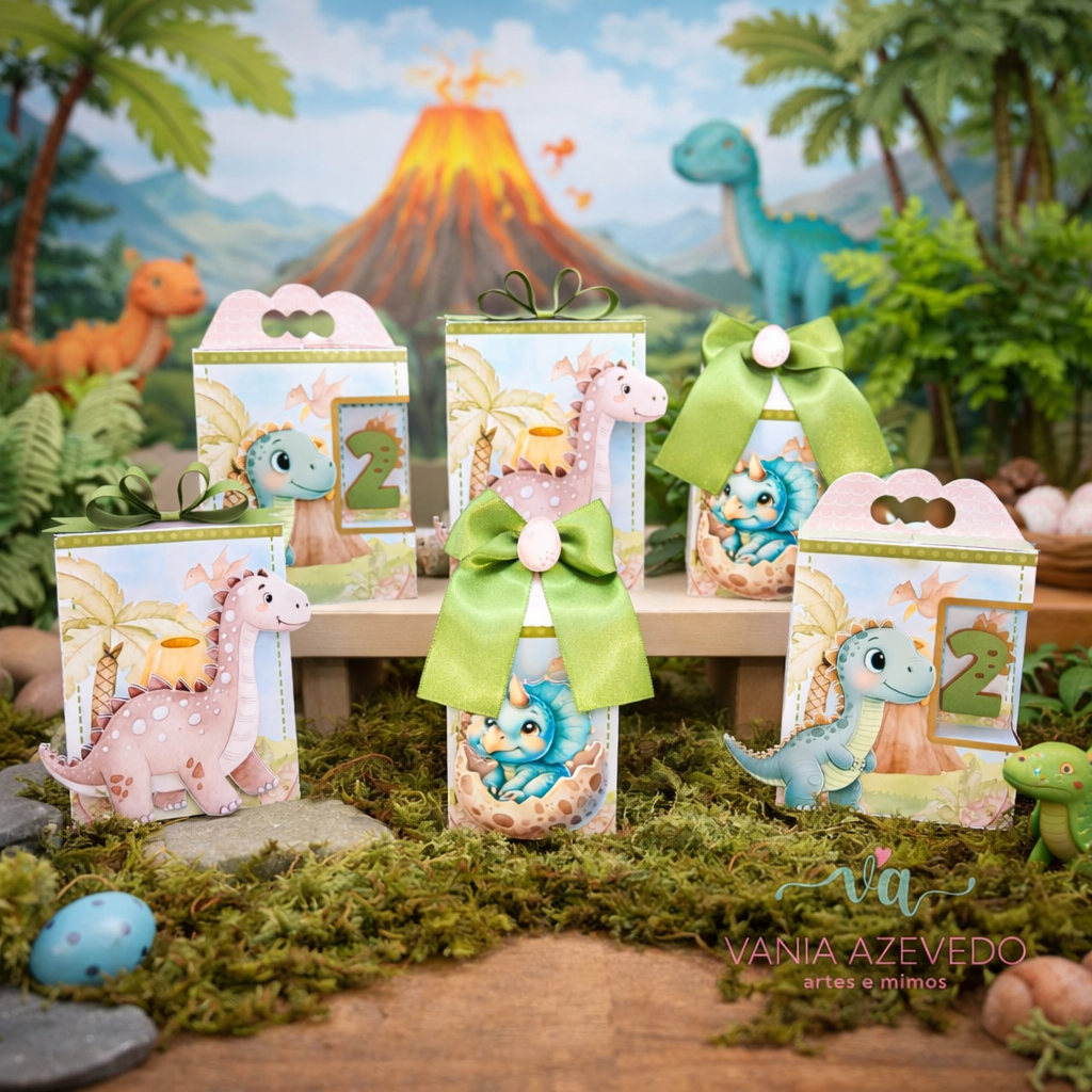 Kit Festa Dino Baby Personalizados I Lembrancinhas Dinossaouro I Festa Dinossauro I Caixinhas I Aniversários