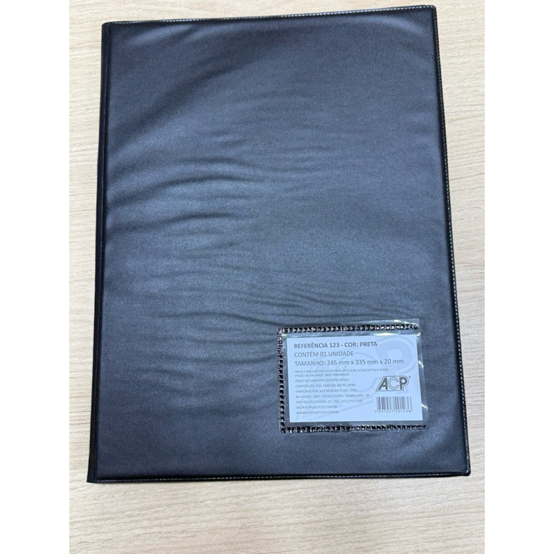 Álbum para 30 Cédulas Pasta Coleção de Cédulas Plástico Polipropileno Numismática