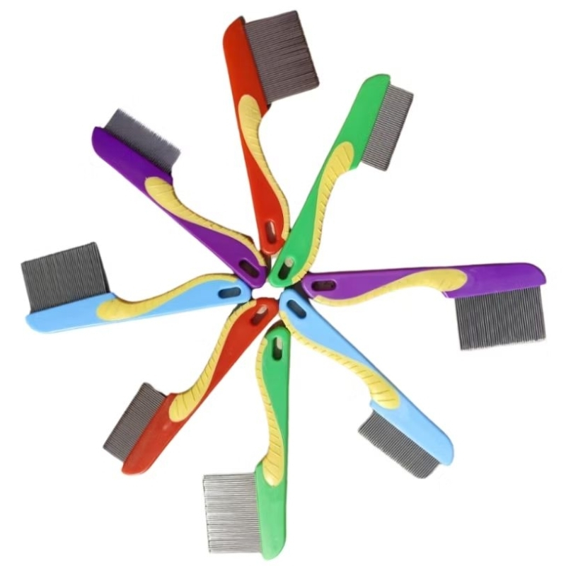 Escova Pente Fino  Tira Pulgas Carrapatos Remove Remelas Pelos Mortos Cachorro Gato Pet