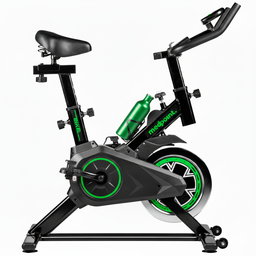 Bicicleta Ergometrica Spinning Medpoint Bike Treino Exercicio Monitor Digital Vermelha Preta Verde em Oferta na Shopee