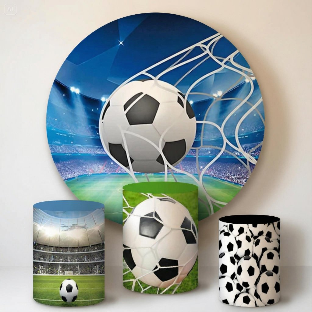 Kit Capa Painel + Trio Capas de Cilindros Sublimado Vários Temas Futebol em Oferta na Shopee