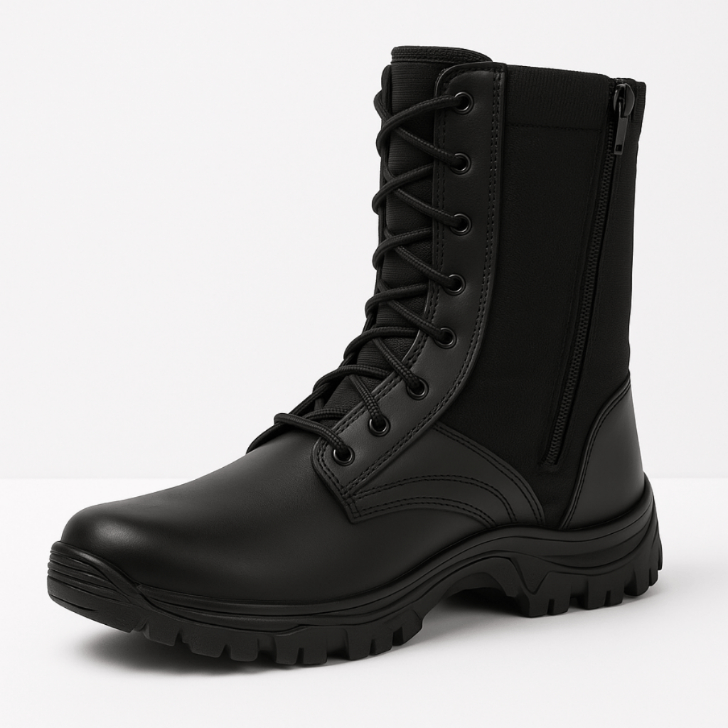 Bota Militar masculina Tática Coturno Resistente Segurança Motoqueiro Confortável Semi-Impermeável