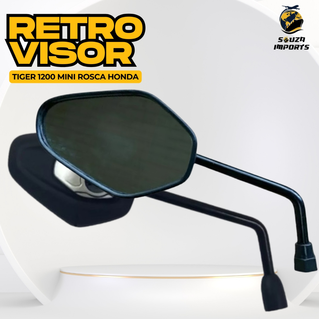 Par Retrovisor Modelo Tiger Triumph 1200 Mini Rosca Honda em Oferta na Shopee