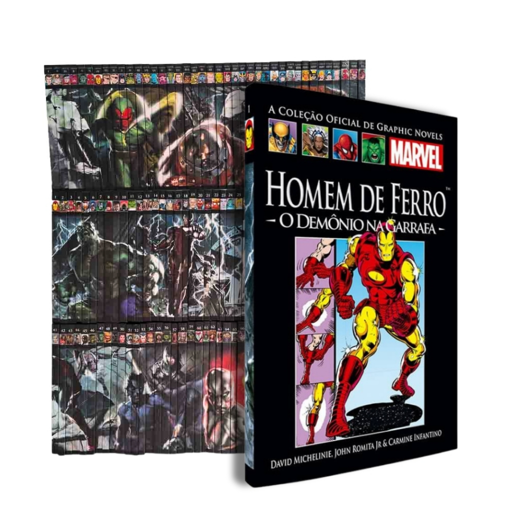 HQ's A Coleção Oficial de Graphic Novels Marvel - Salvat Capa Preta, volumes variados (LA)