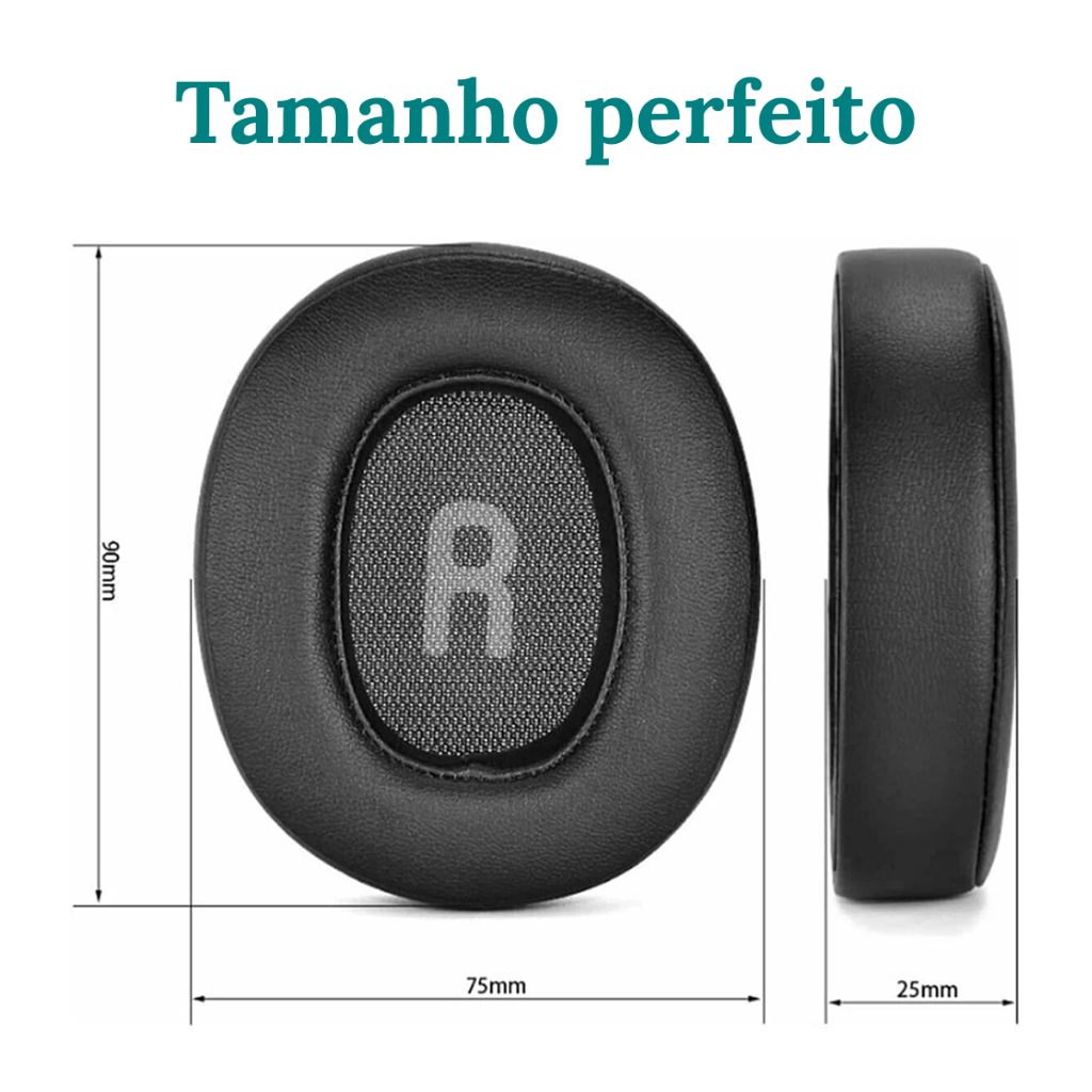 Par de Espumas Almofada Compativel Para Fone Tune 700bt T710 T720 750btnc 760nc 770nc T 710 T 720