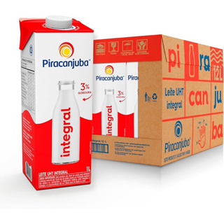 12 Caixas de Leite Piracanjuba Integral Longa vida UHV em Oferta na Shopee