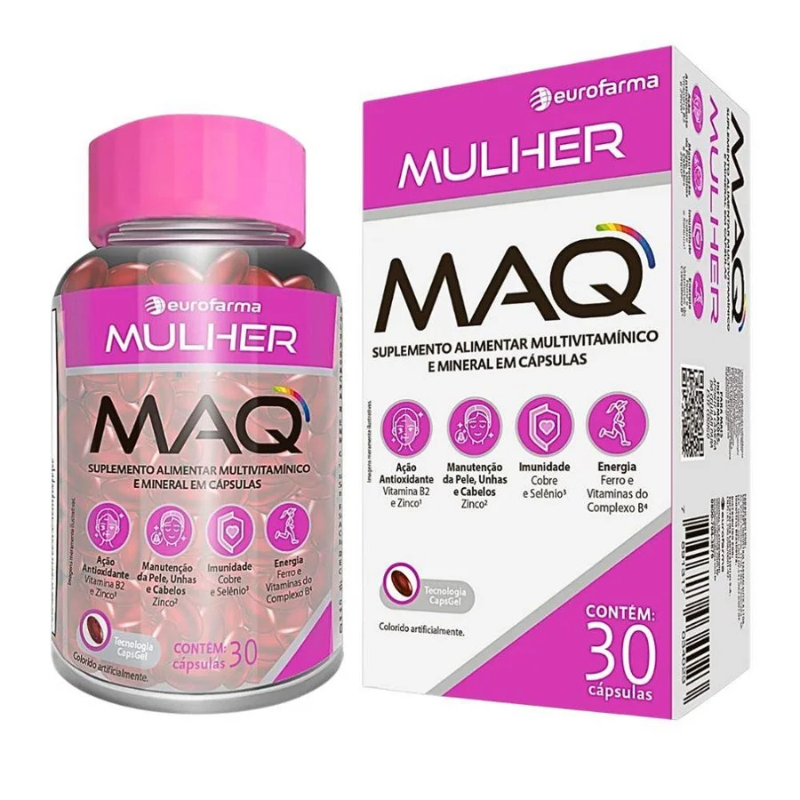 Suplemento Alimentar Multivitamínico MAC Mulher Eurofarma Com 30 Cápsulas em Oferta na Shopee