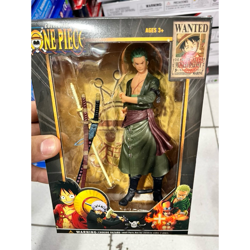 Boneco Roronoa Zoro One Piece Action Figure Pvc Com Caixa Envio Imediato