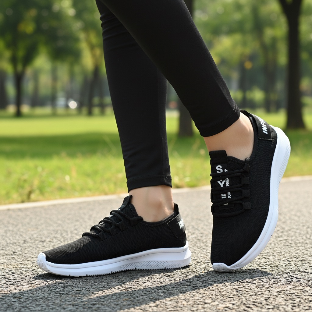 Tênis de Malha Respiravel Calce Facil Confortável Academia Corrida Caminhada Feminino Masculino