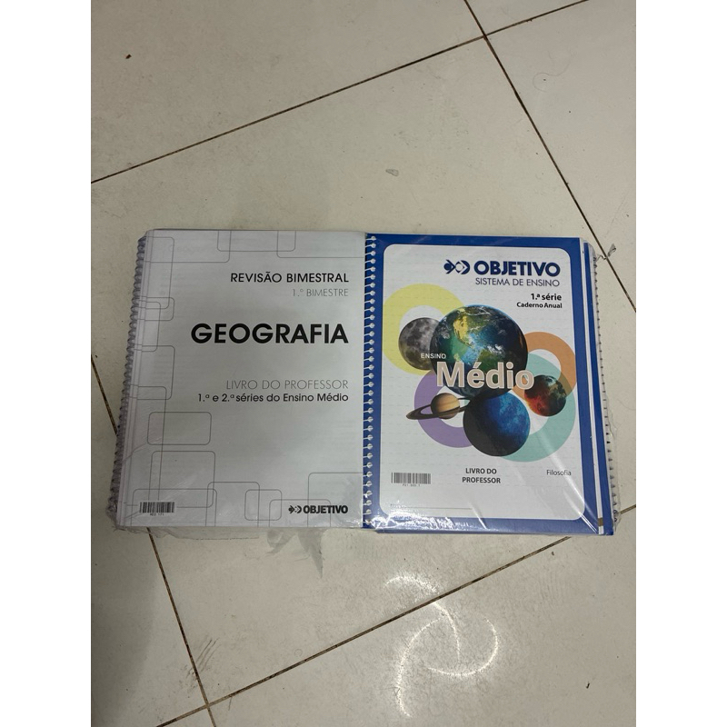 Material didático - Livro do professor 1 e 2 Séries do ensino medio - Matéria Geografia