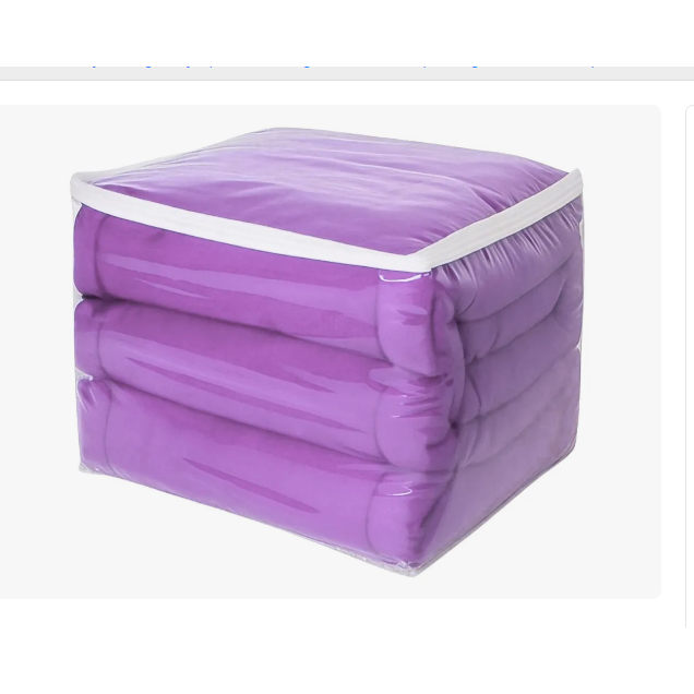 Kit 3 Saco Organizador Cobertor Casaco Guarda Roupa Anti-Poeira Anti-Umidade Multiuso 48 x 42 x 24 em Oferta na Shopee