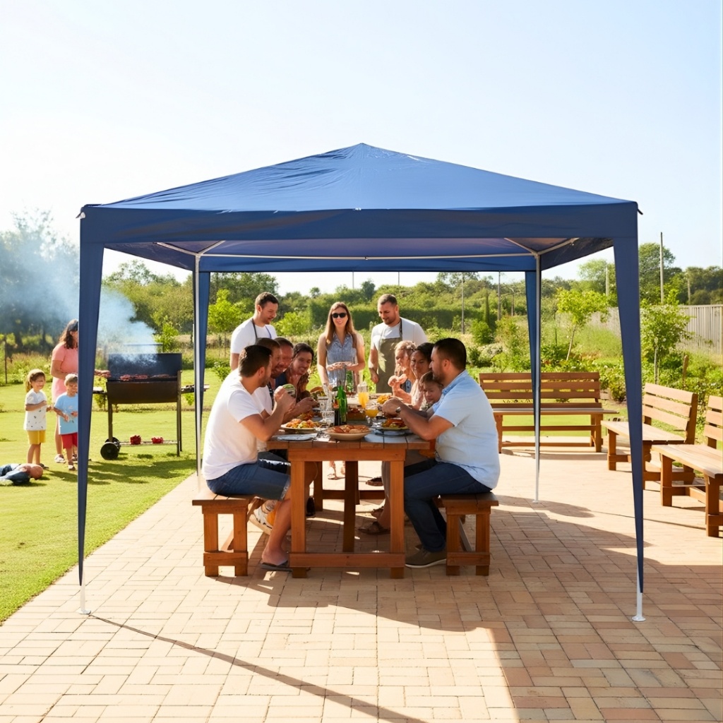 Tenda Gazebo 3x3m Para Praia e Camping ATENÇÃO: NÃO É SANFONADO É DE MONTAR Eagle Force