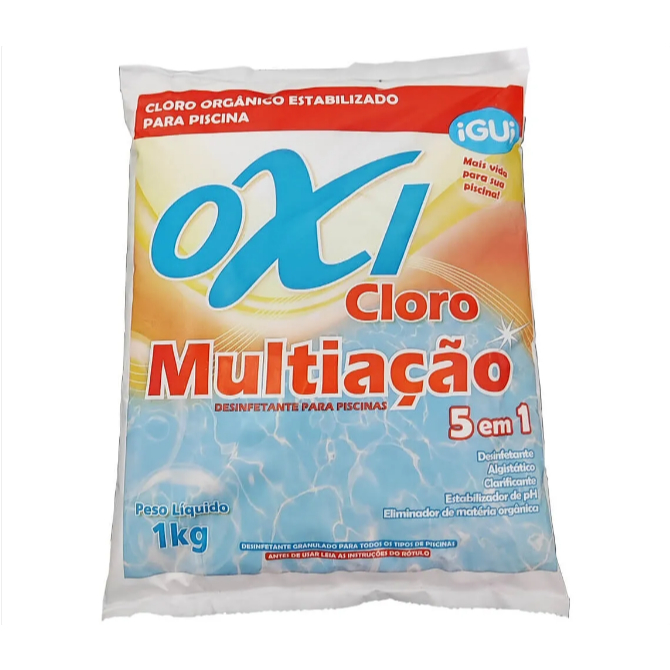 Oxi Cloro Para Piscina Multiação iGUi 5 em 1 - Saco 1KG