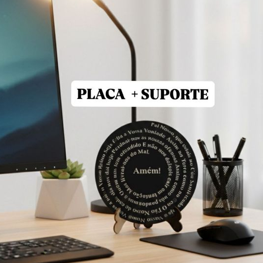 Placa Decorativa Oração Pai Nosso Decoração Escritório Sala Decorastivo Pai Nosso em Oferta na Shopee