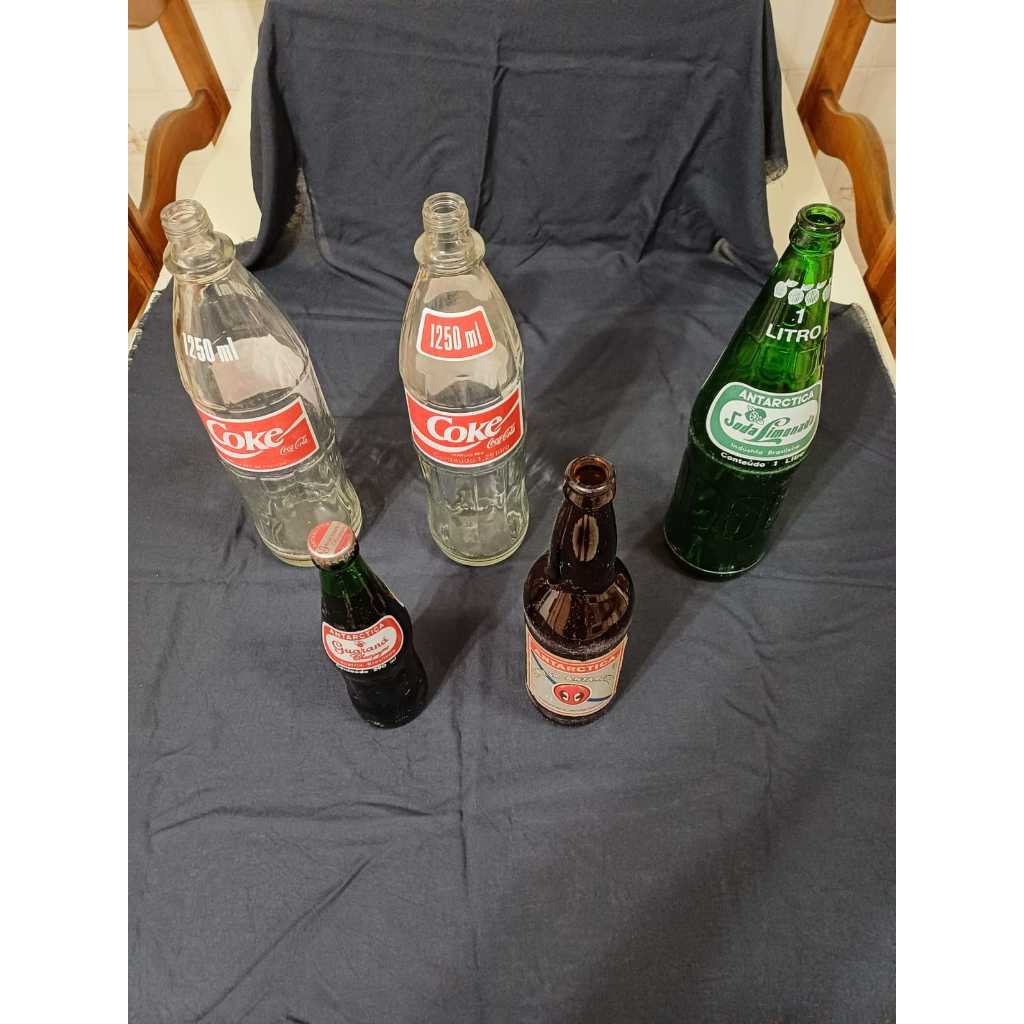 Garrafas Antigas Vazias de Coca-Cola / Guaraná / Soda / Cerveja , leia a descrição do anúncio.
