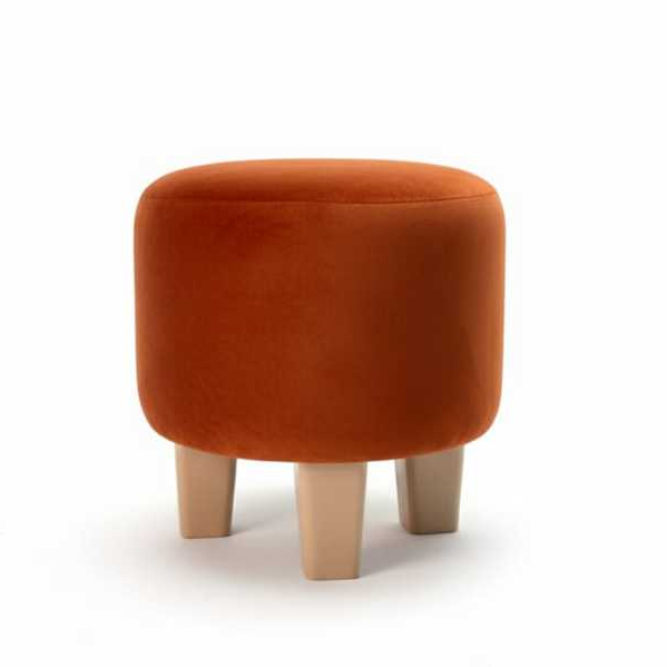 Puff Zeus Plus Banquinho Decorativo Redondo Linho Decorativo Varias Cores em Oferta na Shopee