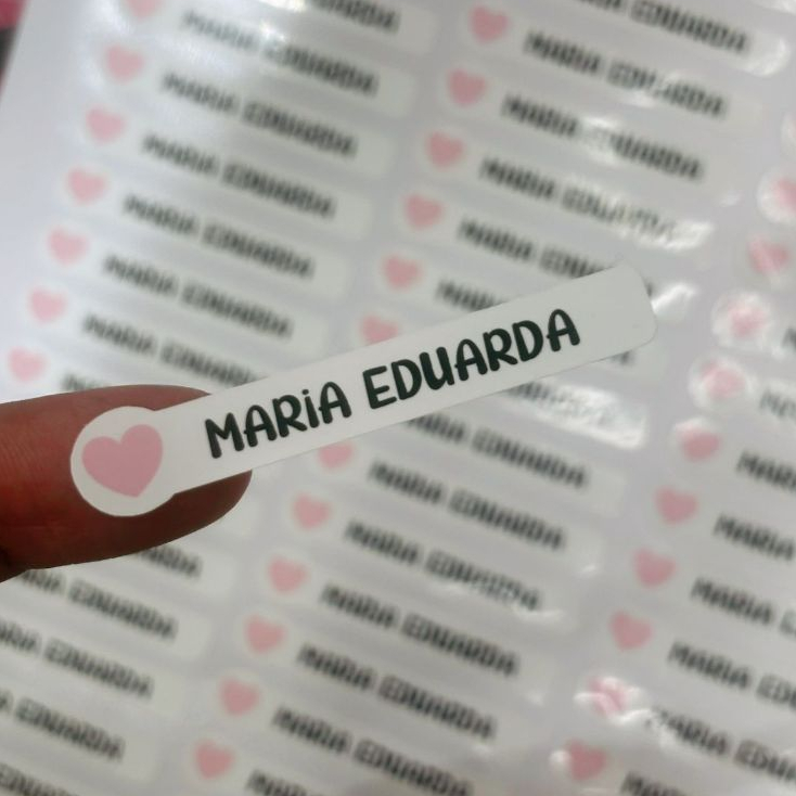 Etiquetas Escolares Personalizadas Adesivas com Nome à Prova d’Água para Bebês e Crianças em Oferta na Shopee
