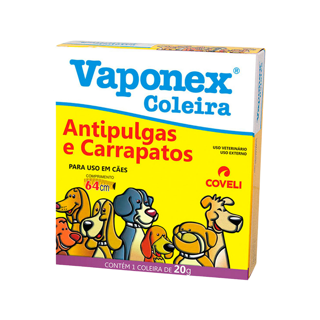 Coleira Antipulgas E Carrapatos Vaponex Coveli - 64cm em Oferta na Shopee