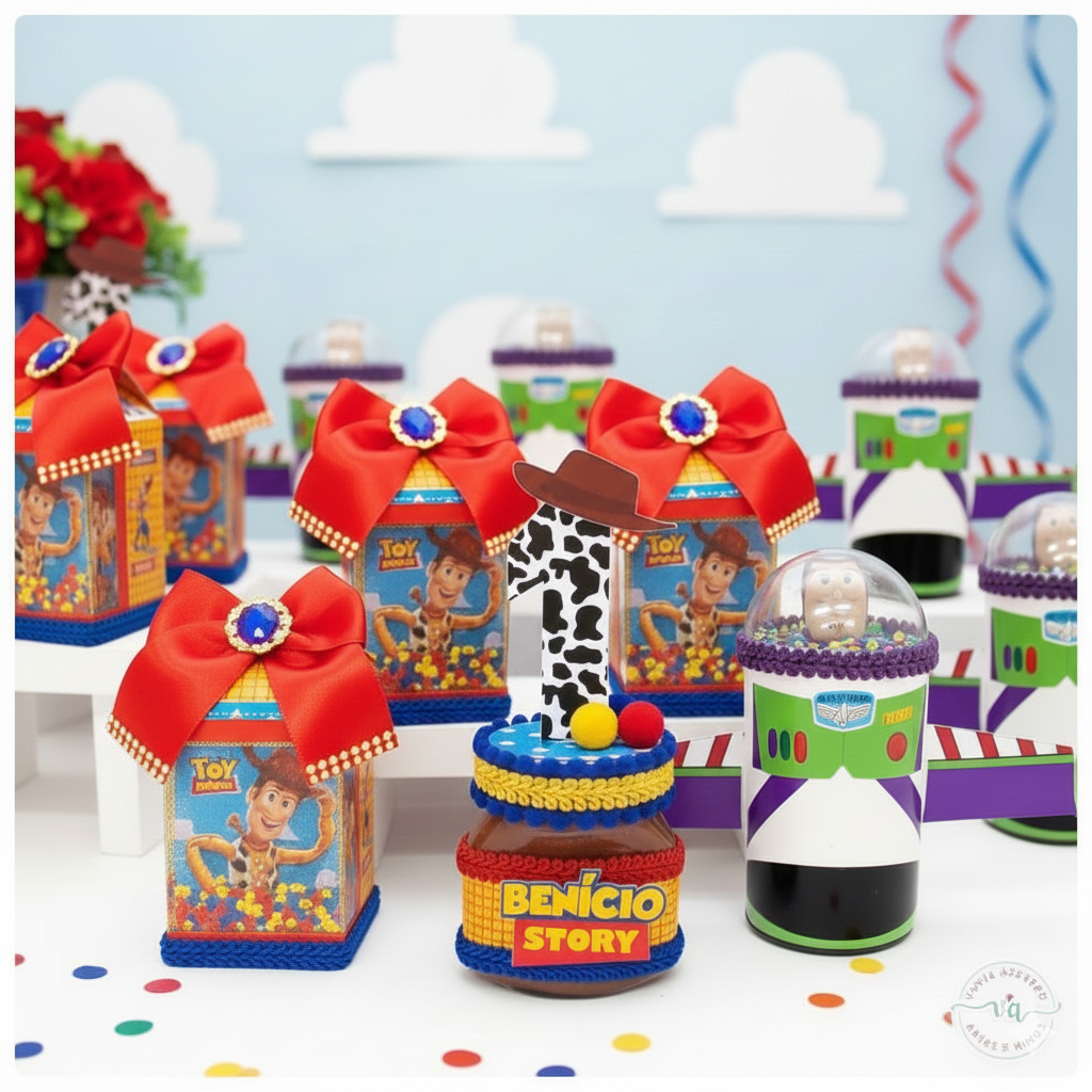 Kit Festa Luxo Toy Story Personalizado I Lembrancinhas I Festas I Caixinhas I Aniversários I Cofrinho I Nutella I Milk