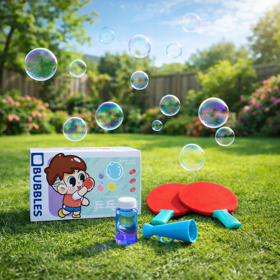 Lança Bolhas de Sabão Gigante Com Raquetes Não Estoura e Líquido Promoção em Oferta na Shopee