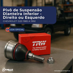 Pivo Suspensao Dianteiro Inferior Direito Esquerdo Chevrolet D10 D20 Veraneio TRW