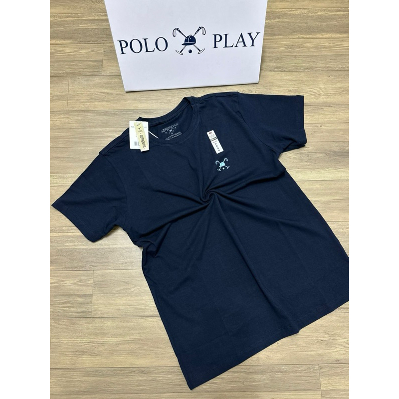 Camiseta Polo Play Masculina Malha Peruana com Elastano Básica Premium