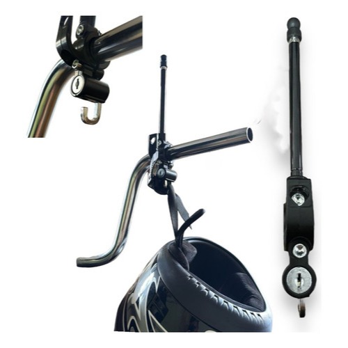 Antena Corta Pipa Anti Cerol + Trava de Capacete Guidão 6 Estágios em Oferta na Shopee