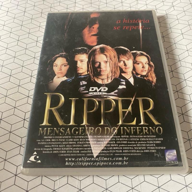 Dvd original Ripper mensageiro do inferno