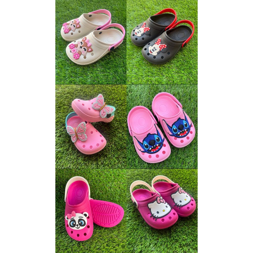 Sandália Infantil Menina Papete Chinelo Stitch Hello Kitty Escolar Passeio Conforto Antiderrapante