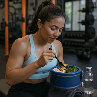 Marmita Térmica Pote Com Divisórias e Alça 1,5L Fit Almoço Refeição Saudável Dieta Trabalho Academia Unitermi Milão em Oferta na Shopee