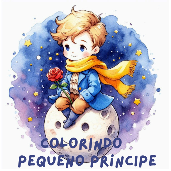Colorindo Planetas e Amizades: 50 Páginas de Colorir – Em Homenagem ao Pequeno Príncipe