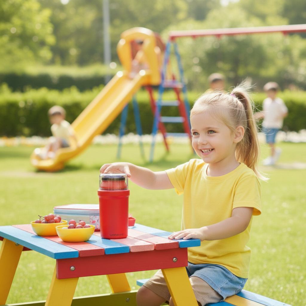 Garrafa Térmica Kids 300mL Garrafinha Infantil Crianças Escolar Café Água Leite Chocolate Quente Chá Suco Unitermi Fano em Oferta na Shopee