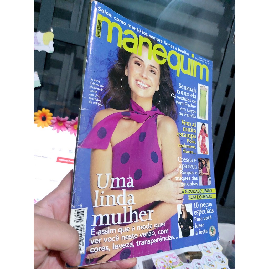 Revista Manequim Setembro de 2000/ Edição:489/ Capa: Giovanna Antonelli