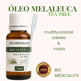 Óleo de Melaleuca Multifuncional 30ml Com Pipeta Dosadora(2Peças) em Oferta na Shopee