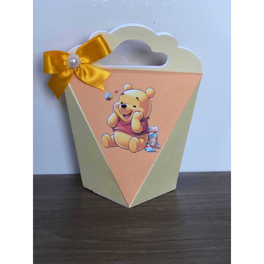 Kit Caixinhas Personalizadas Ursinho Pooh/Lembrancinhas,Caixinhas,Infantil,Festa,Aniversário